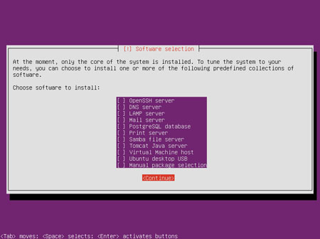 Ubuntu Software Selection
