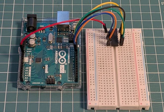 ATtiny24A programming with an Arduino UNO